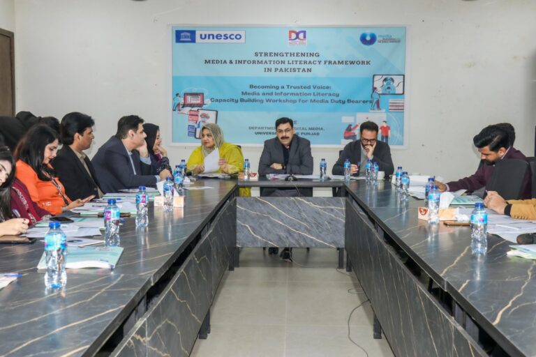 UNESCO Empowers Pakistani Media Professionals with Media and Information Literacy Workshop